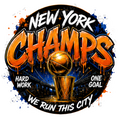 New York Champs Basketball Graffiti Pride Design