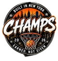 Built in New York Champs Basketball Badge
