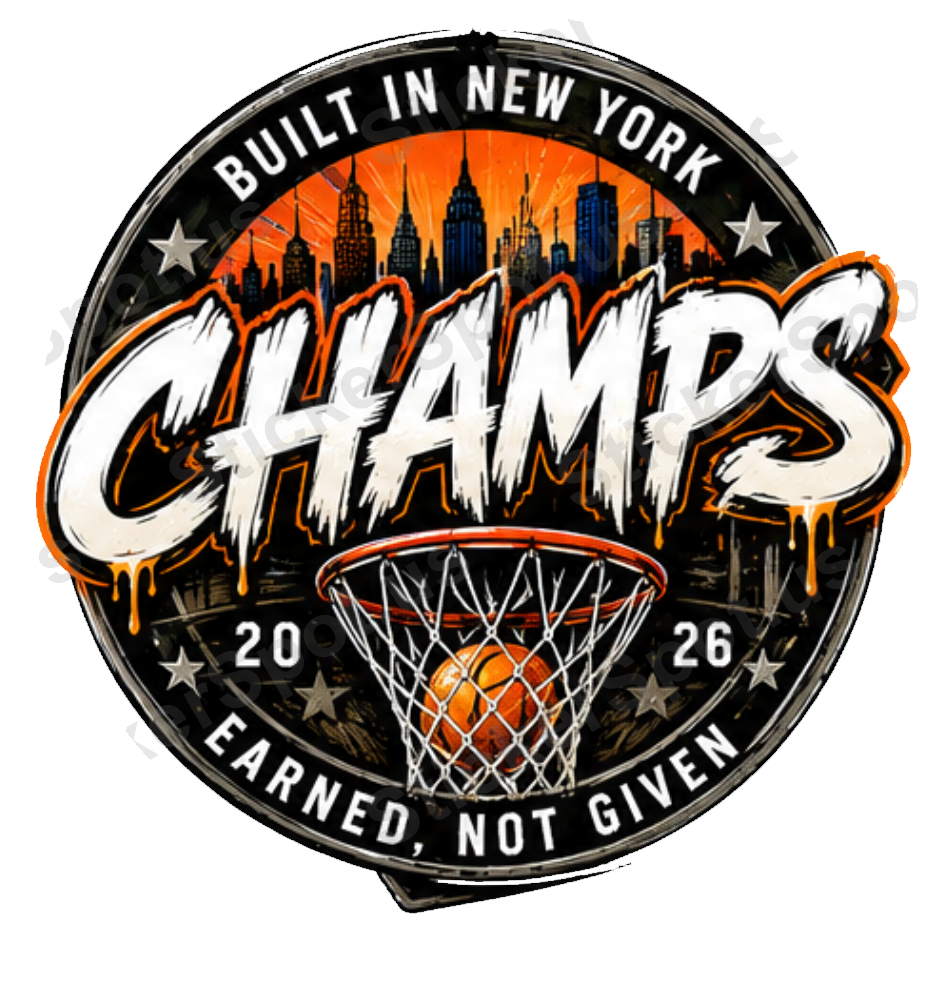 Built in New York Champs Basketball Badge
