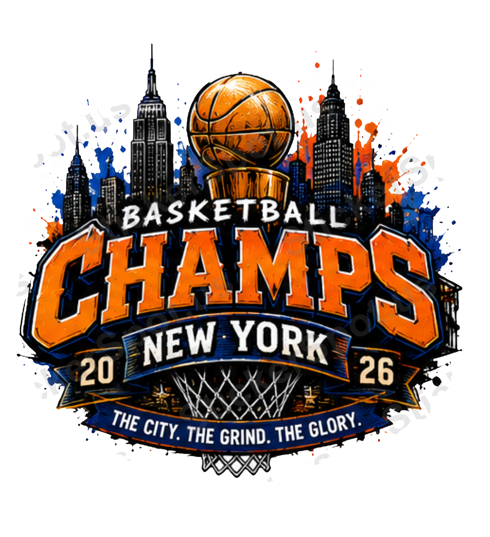 Basketball Champs New York Skyline Emblem