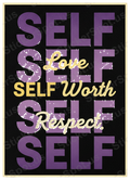 Self Love Vintage Motivational Quote Design