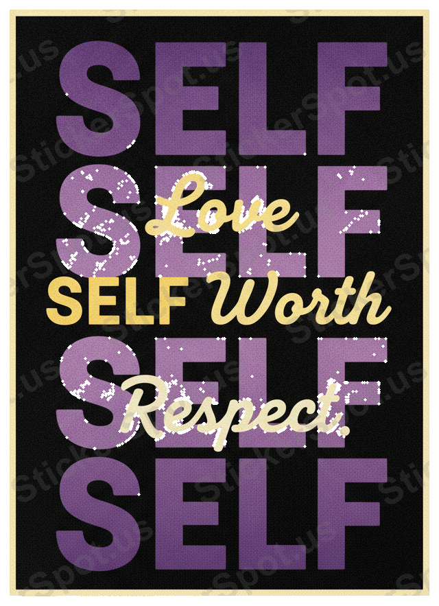 Self Love Vintage Motivational Quote Design