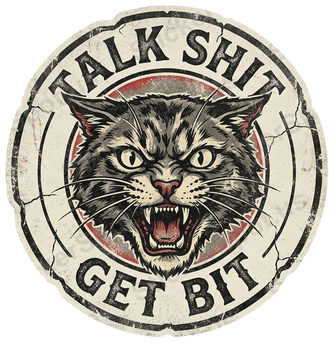 TALK SHIT GET BIT Sticker
