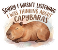 Sleeping Capybara Funny Animal Quote Sticker