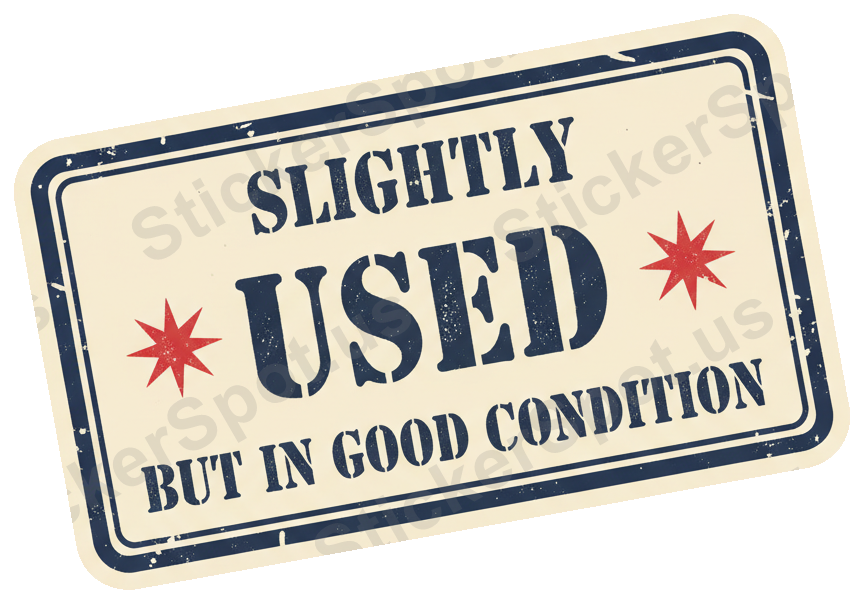 Slightly Used But In Good Condition Vintage Sign