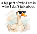 Smug Duck Quote Watercolor Minimalist Decal