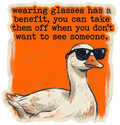 Smug Goose Quote Sunglasses Funny Retro Design