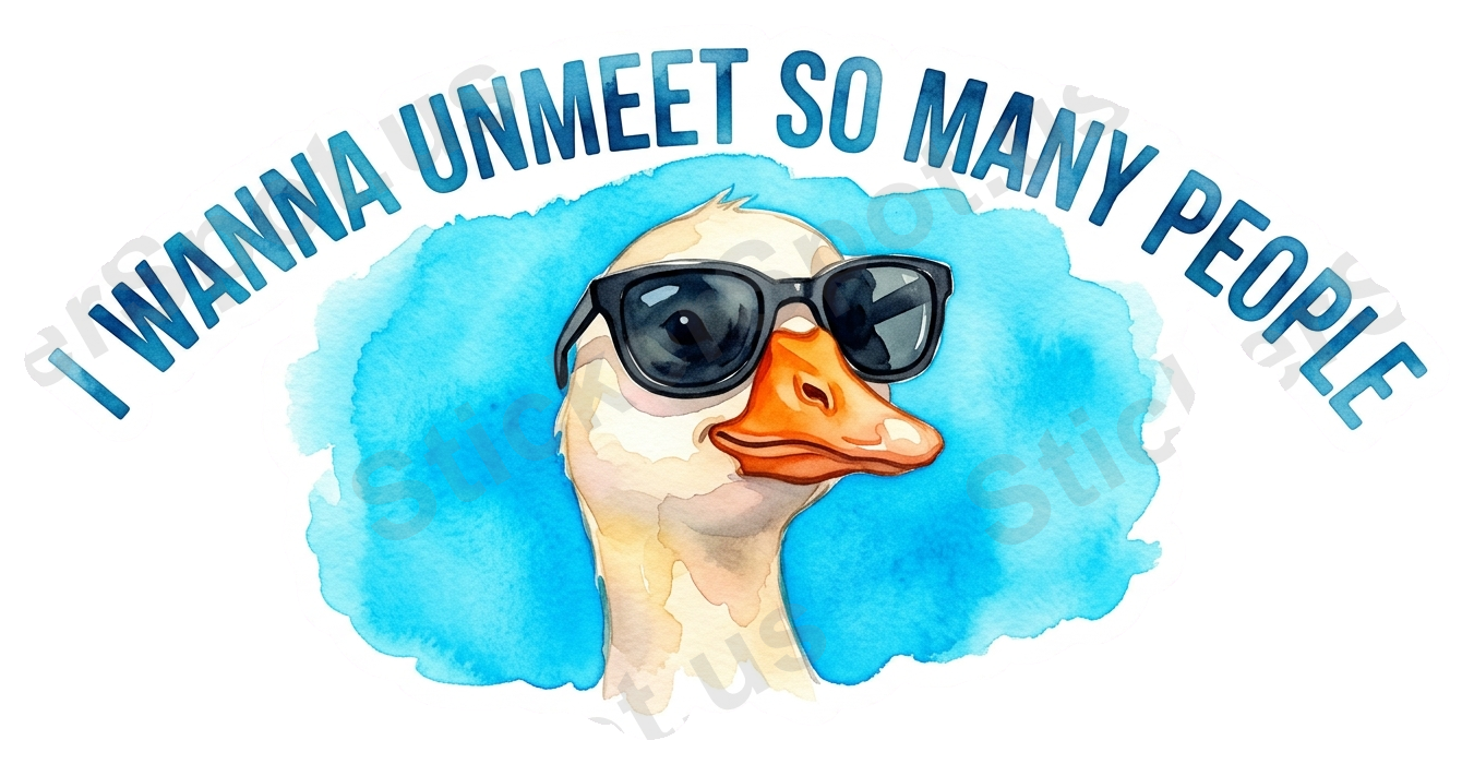 I WANNA UNMEET SO MANY PEOPLE Sticker