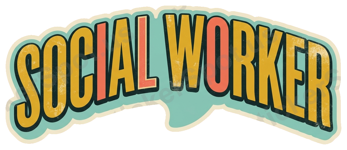 Social Worker Retro Propaganda Pride Design