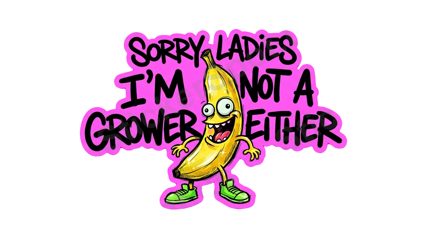 Sorry Ladies Im Not a Grower Banana Humor