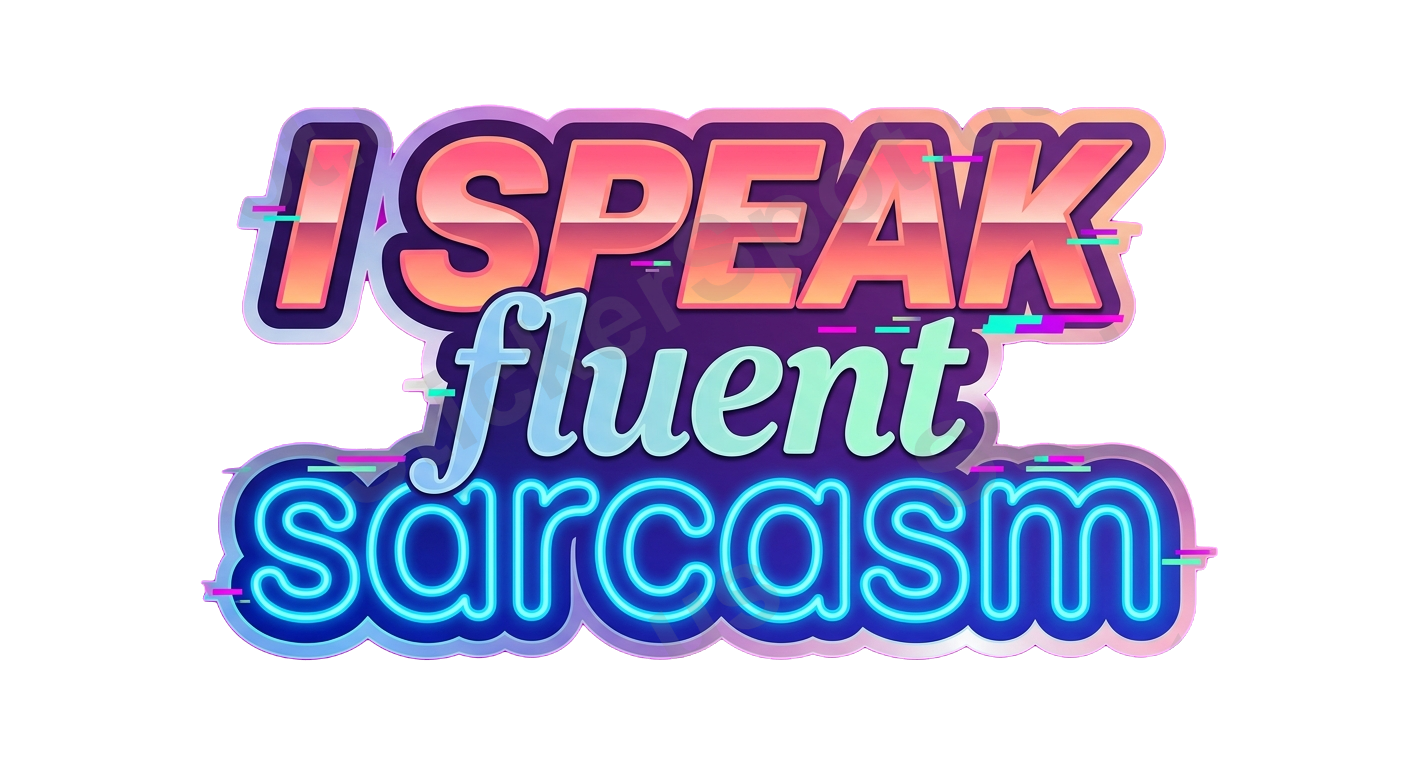 I SPEAK fluent sarcasm Sticker
