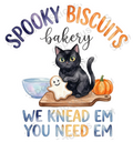 Spooky Biscuits Halloween Cat Bakery Humor