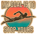 My Goal Is To Stop Yours Vintage Sports Decal