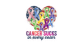 Cancer Sucks In Every Color Heart Ribbon Design