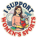 I Support Women's Sports Vintage Motivational Graphic