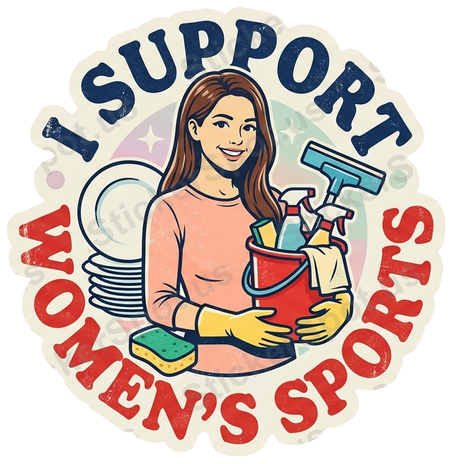 I Support Women's Sports Vintage Motivational Graphic