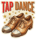 Vintage Tap Dance Shoes Graphic for Dance Lovers