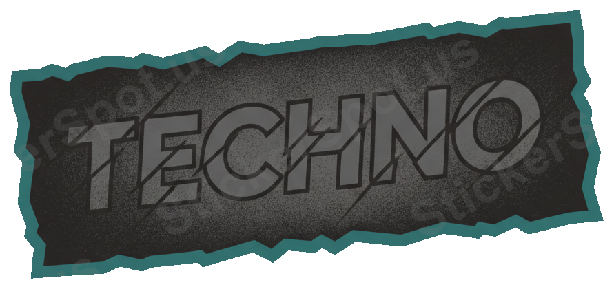 Bold Techno Music Fan Graphic Decal