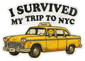 I Survived My Trip to NYC Vintage Taxi Design