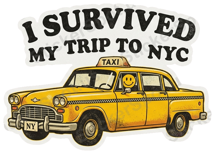I Survived My Trip to NYC Vintage Taxi Design