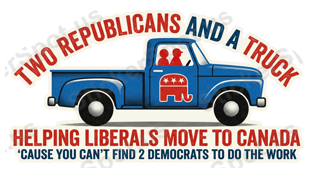 Two Republicans and a Truck Political Humor