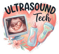 Ultrasound Tech Heart Design for Medical Pros