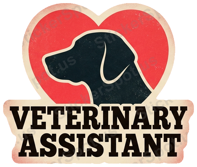 Veterinary Assistant Vintage Dog Lover Gift