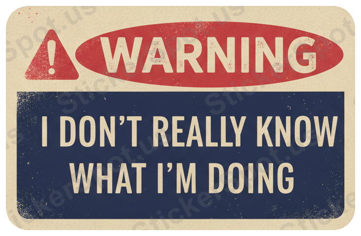 Warning I Don't Really Know What I'm Doing
