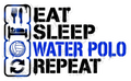 EAT SLEEP WATER POLO REPEAT Sticker