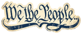 We The People Vintage Patriotic Quote Decal