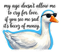 Funny Goose Quote Animal Humor Die-Cut Decal
