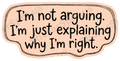 Im Not Arguing Im Just Explaining Humor