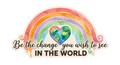 Be the Change Rainbow Heart Inspirational Design