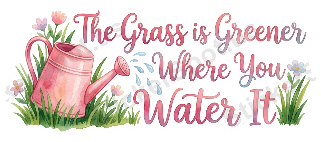 The Grass Is Greener Where You Water It Quote