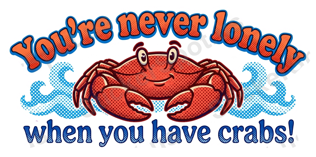 Youre Never Lonely When You Have Crabs Humor